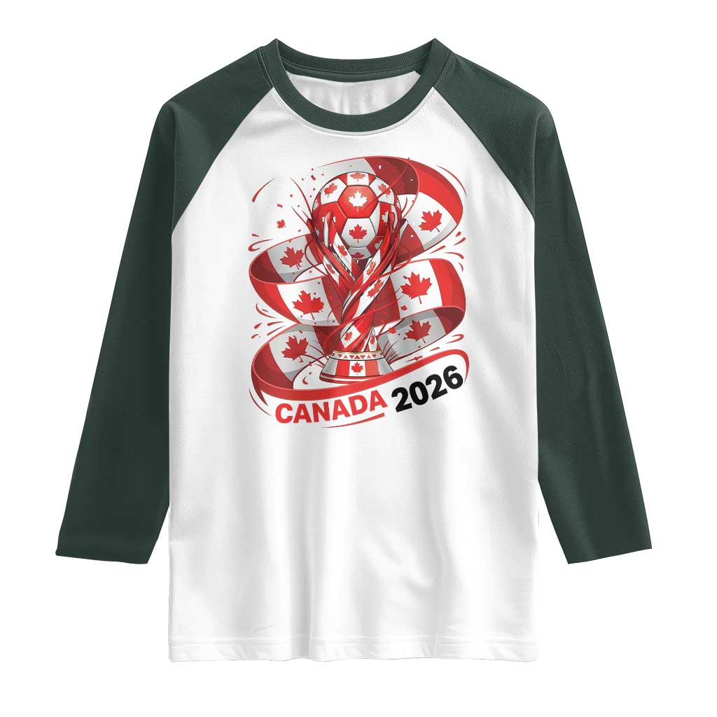 Canada Soccer Fan Raglan Shirt International Football Lover Gift