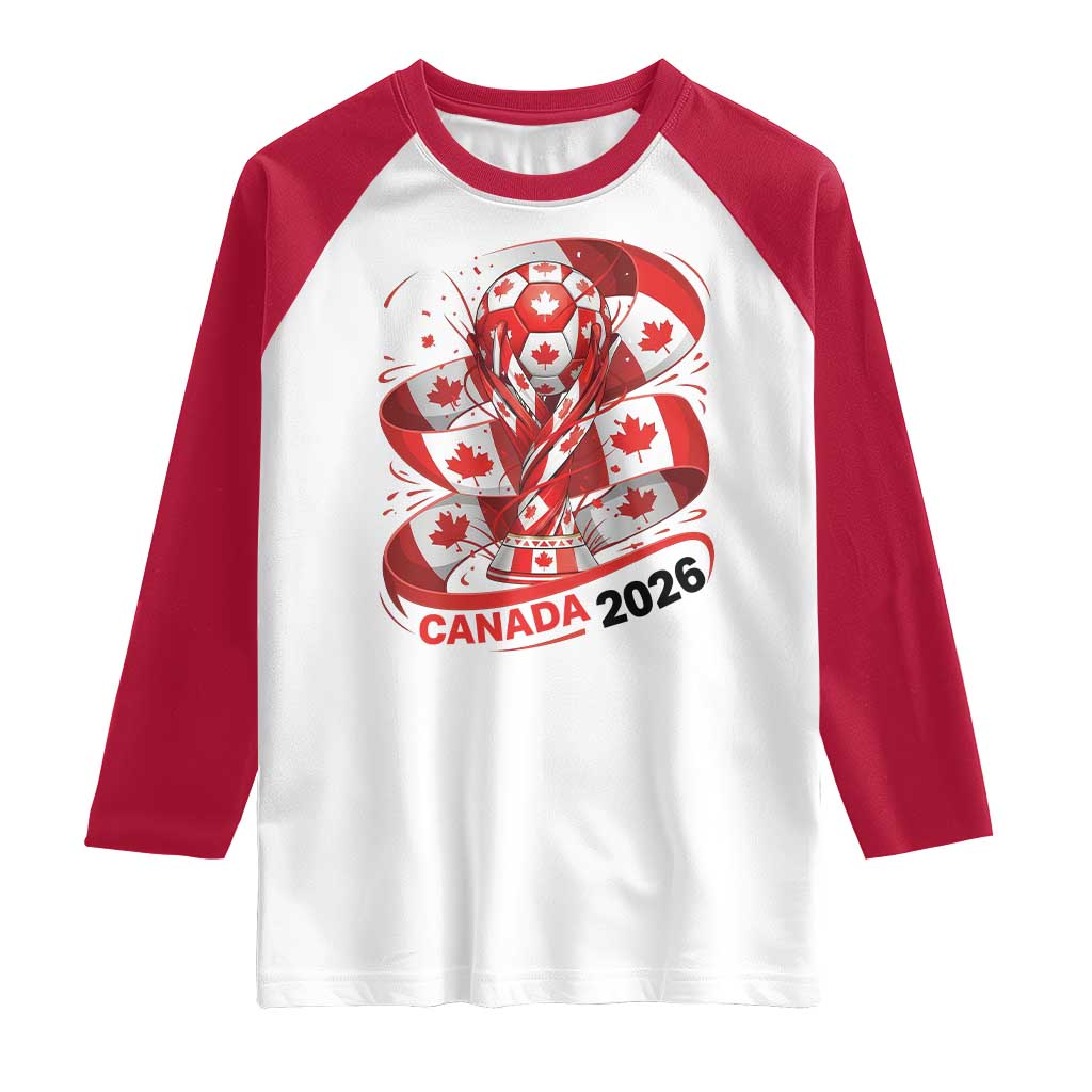 Canada Soccer Fan Raglan Shirt International Football Lover Gift