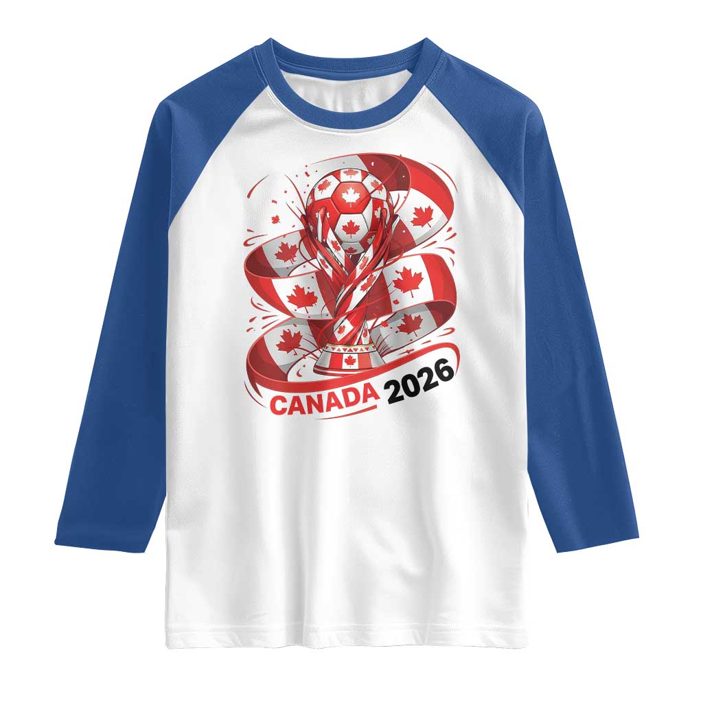Canada Soccer Fan Raglan Shirt International Football Lover Gift
