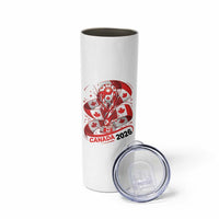 Canada Soccer Fan Skinny Tumbler International Football Lover Gift