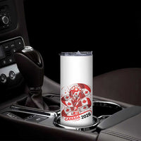 Canada Soccer Fan Skinny Tumbler International Football Lover Gift
