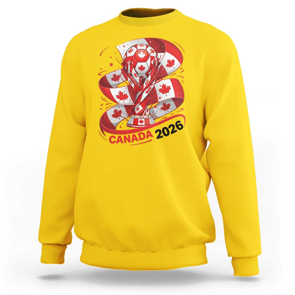 Canada Soccer Fan Sweatshirt International Football Lover Gift