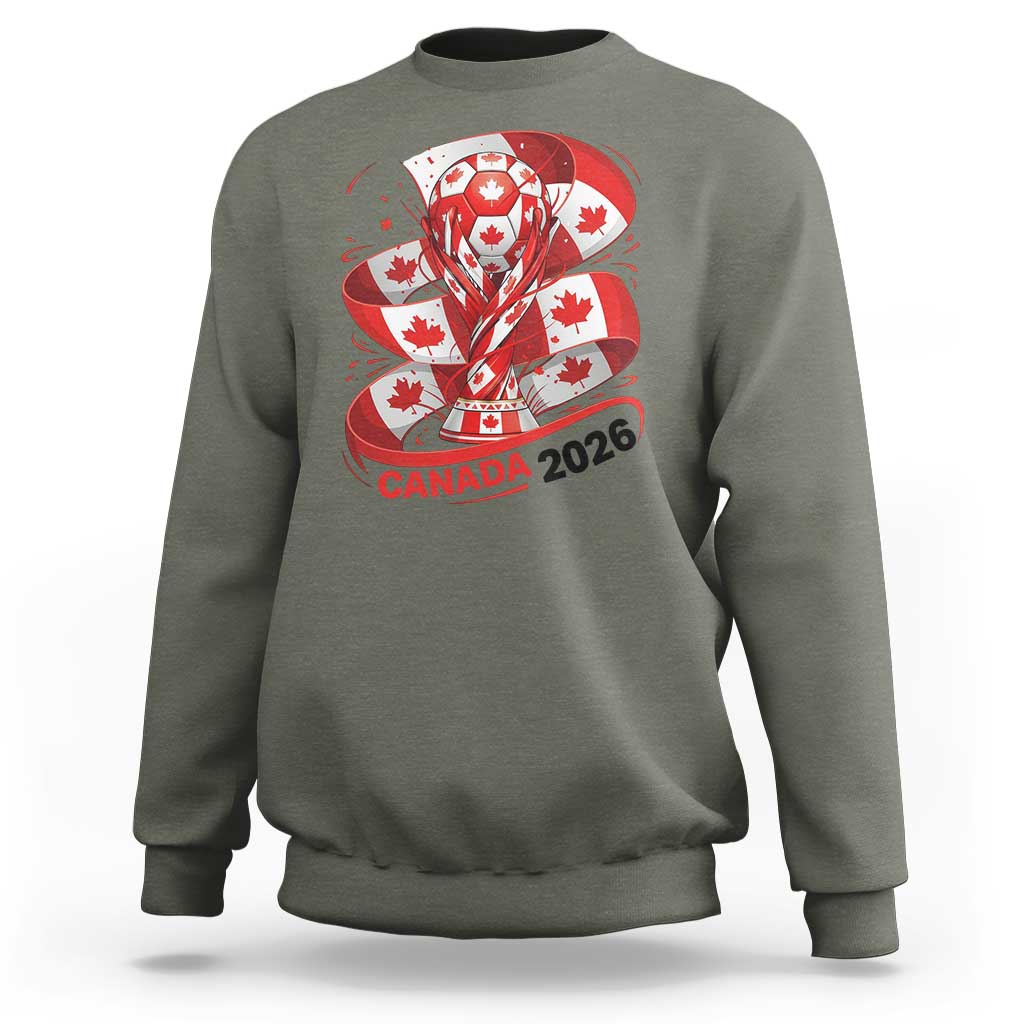 Canada Soccer Fan Sweatshirt International Football Lover Gift