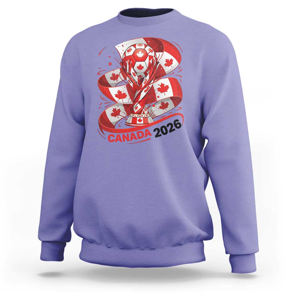Canada Soccer Fan Sweatshirt International Football Lover Gift