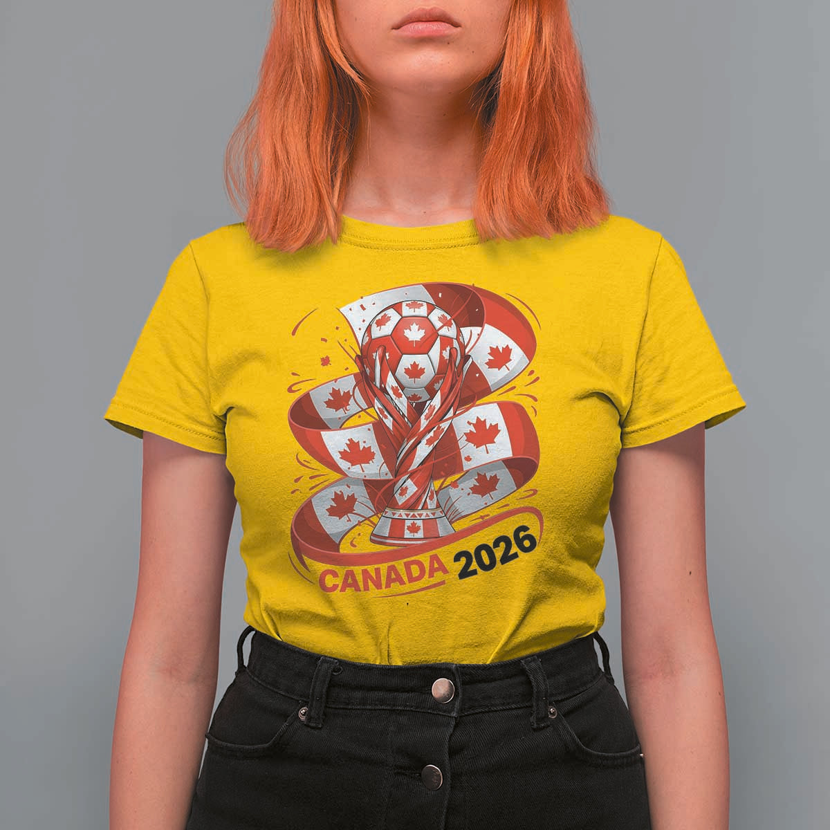 Canada Soccer Fan T Shirt For Women International Football Lover Gift