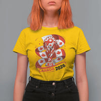 Canada Soccer Fan T Shirt For Women International Football Lover Gift