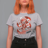 Canada Soccer Fan T Shirt For Women International Football Lover Gift