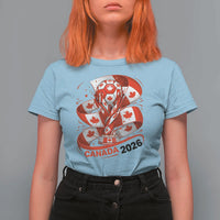 Canada Soccer Fan T Shirt For Women International Football Lover Gift