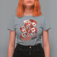 Canada Soccer Fan T Shirt For Women International Football Lover Gift