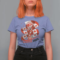 Canada Soccer Fan T Shirt For Women International Football Lover Gift