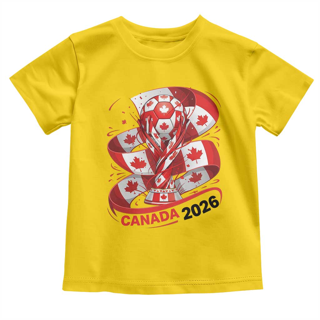 Canada Soccer Fan Toddler T Shirt International Football Lover Gift