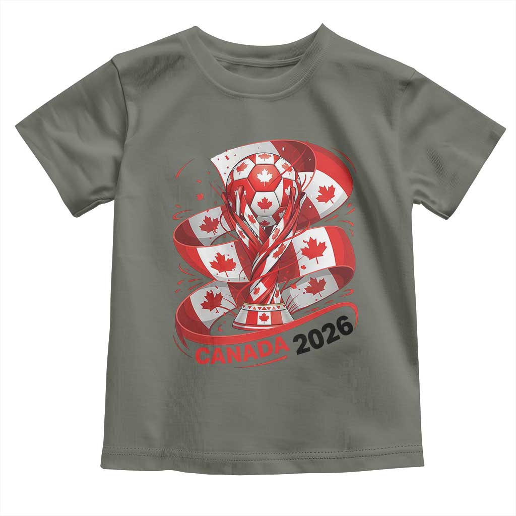 Canada Soccer Fan Toddler T Shirt International Football Lover Gift