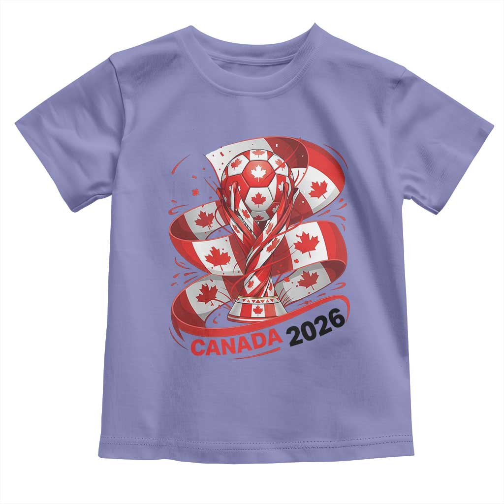 Canada Soccer Fan Toddler T Shirt International Football Lover Gift