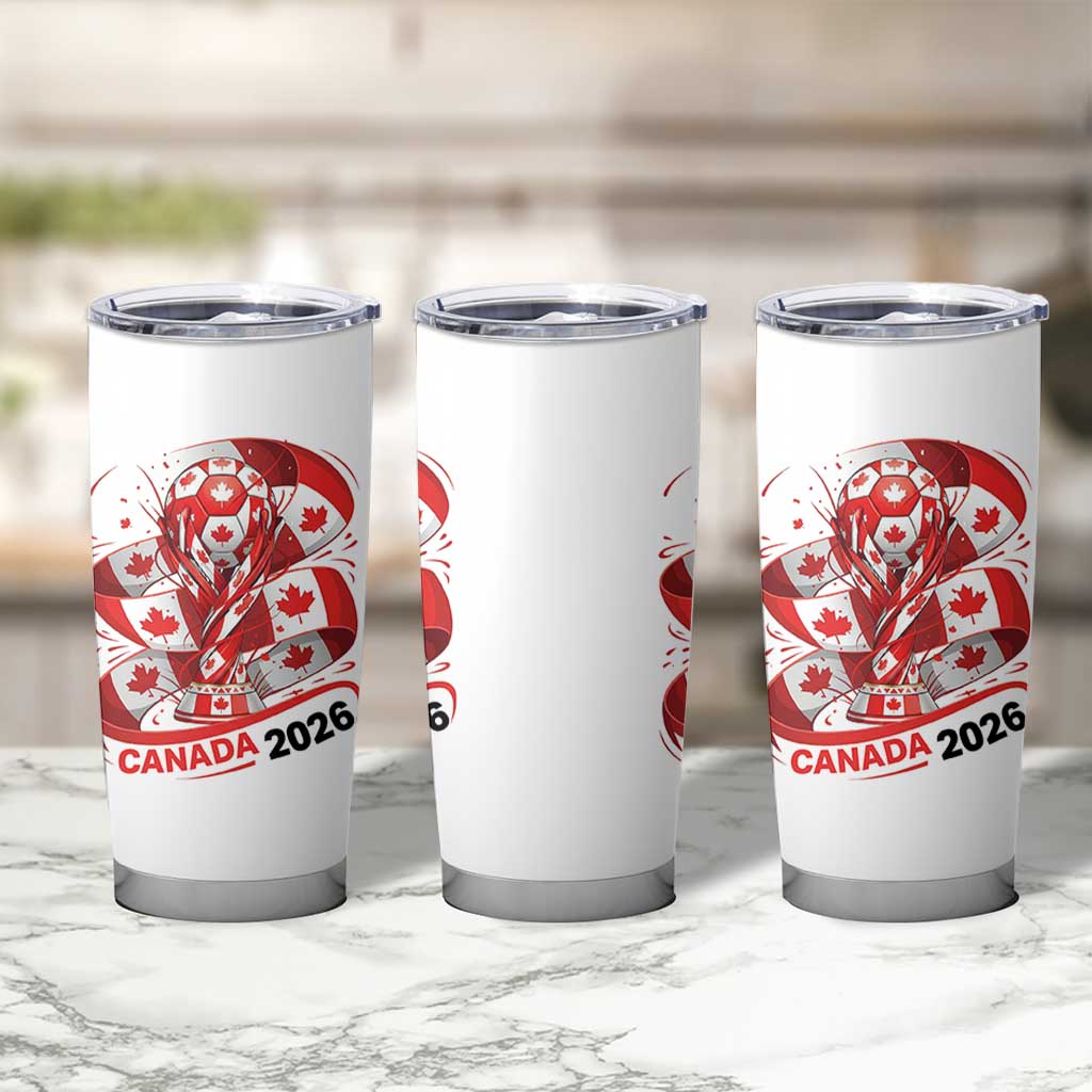 Canada Soccer Fan Tumbler Cup International Football Lover Gift