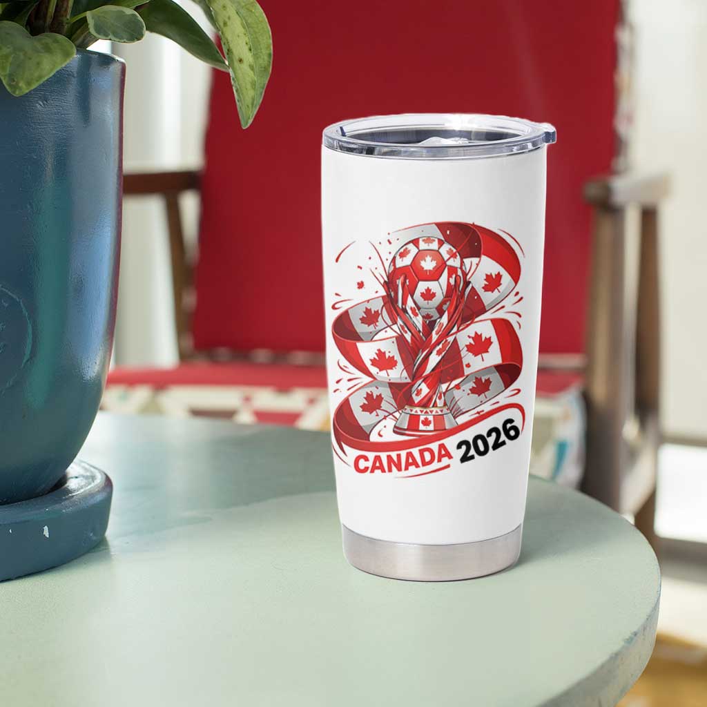 Canada Soccer Fan Tumbler Cup International Football Lover Gift