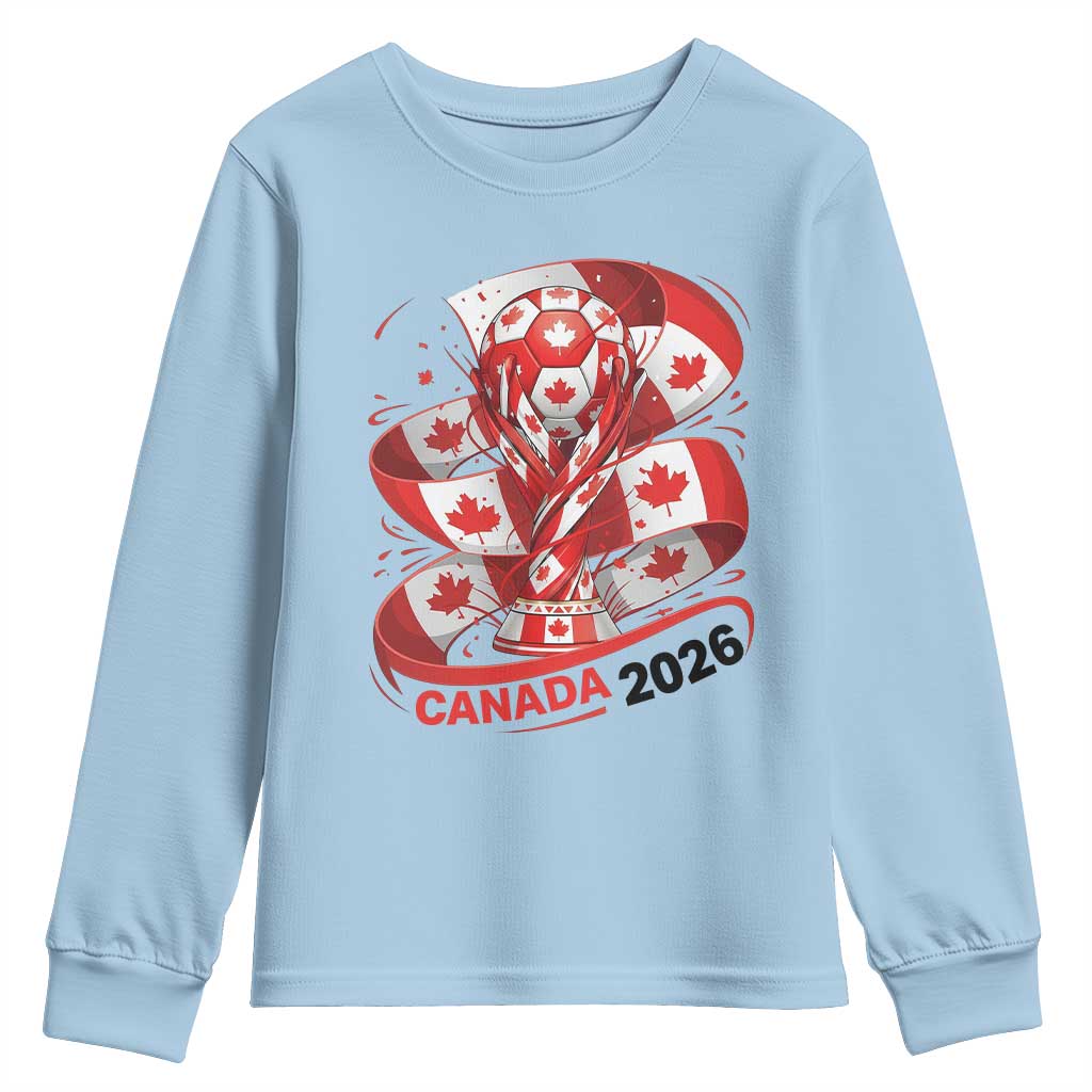 Canada Soccer Fan Youth Sweatshirt International Football Lover Gift