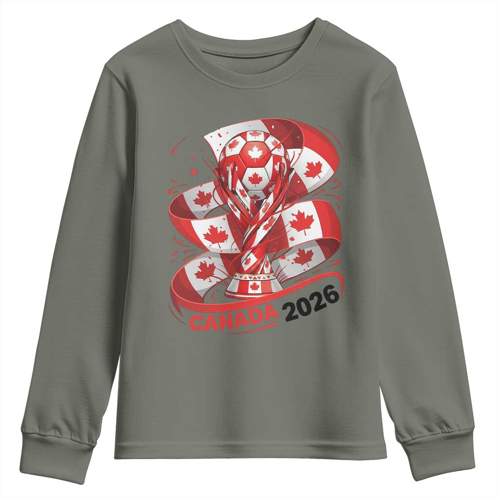 Canada Soccer Fan Youth Sweatshirt International Football Lover Gift