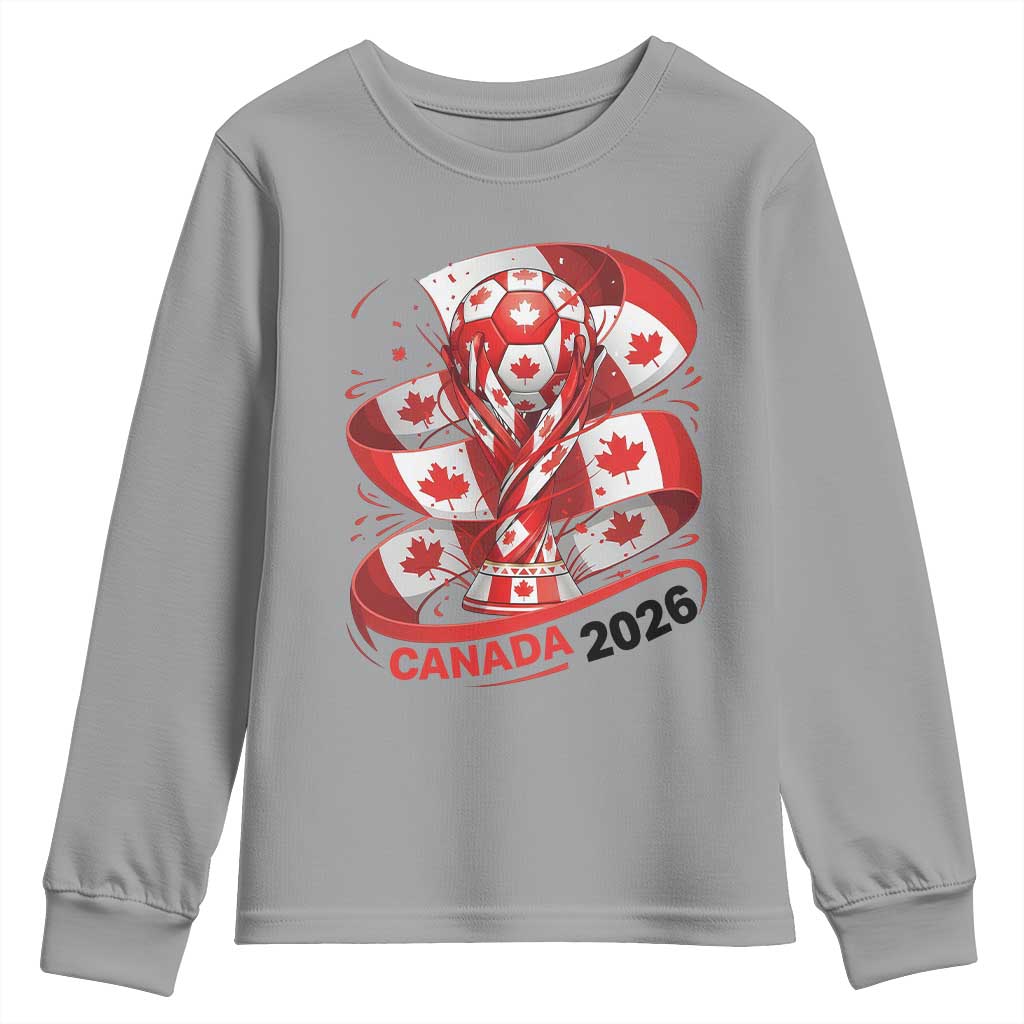 Canada Soccer Fan Youth Sweatshirt International Football Lover Gift