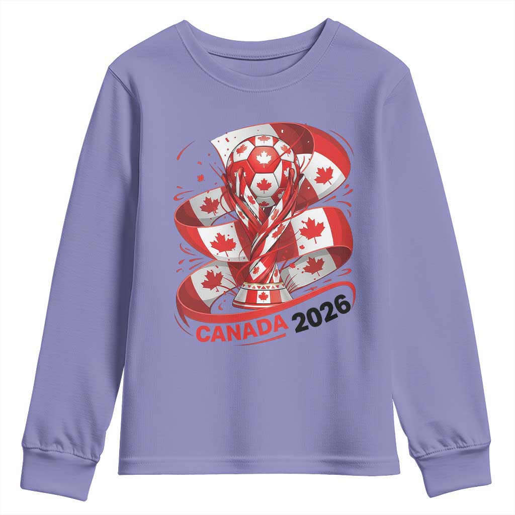 Canada Soccer Fan Youth Sweatshirt International Football Lover Gift