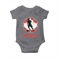 We Can Canada Soccer Baby Onesie Canadian Football Fan Pride