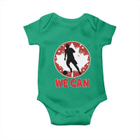 We Can Canada Soccer Baby Onesie Canadian Football Fan Pride