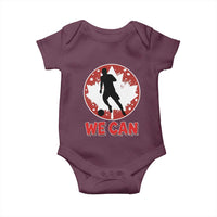 We Can Canada Soccer Baby Onesie Canadian Football Fan Pride