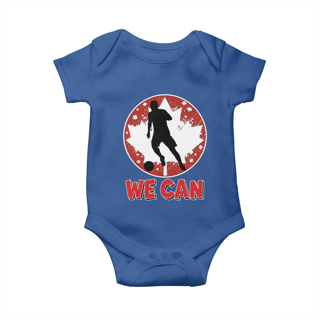 We Can Canada Soccer Baby Onesie Canadian Football Fan Pride