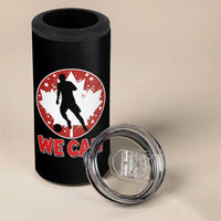 We Can Canada Soccer 4 in 1 Can Cooler Tumbler Canadian Football Fan Pride