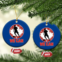 We Can Canada Soccer Ceramic Ornament Canadian Football Fan Pride