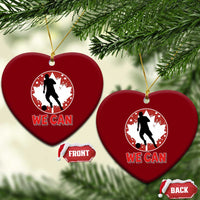 We Can Canada Soccer Ceramic Ornament Canadian Football Fan Pride