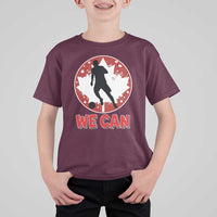 We Can Canada Soccer T Shirt For Kid Canadian Football Fan Pride