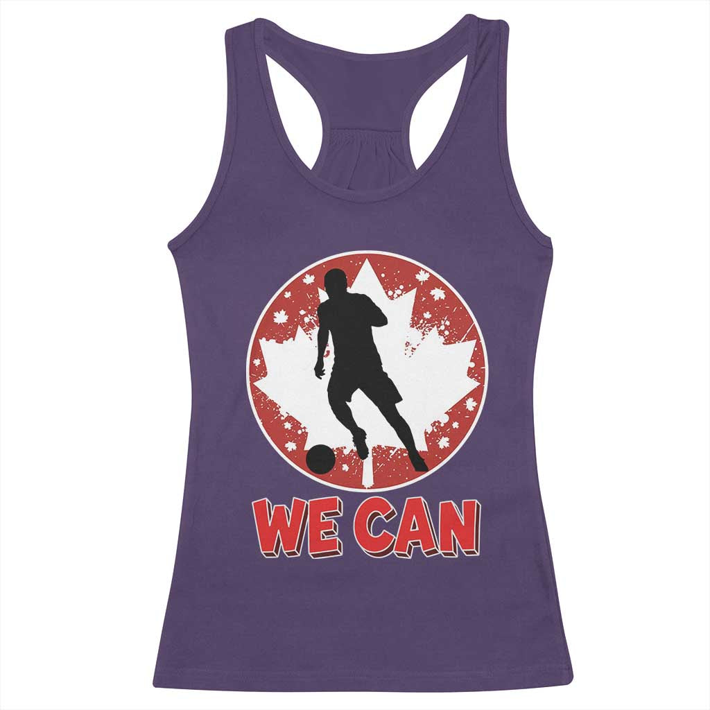 We Can Canada Soccer Racerback Tank Top Canadian Football Fan Pride