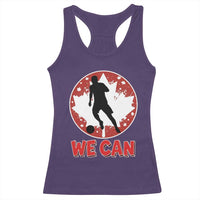 We Can Canada Soccer Racerback Tank Top Canadian Football Fan Pride
