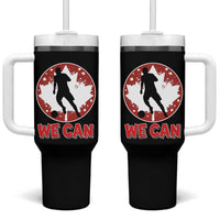 We Can Canada Soccer Tumbler With Handle Canadian Football Fan Pride