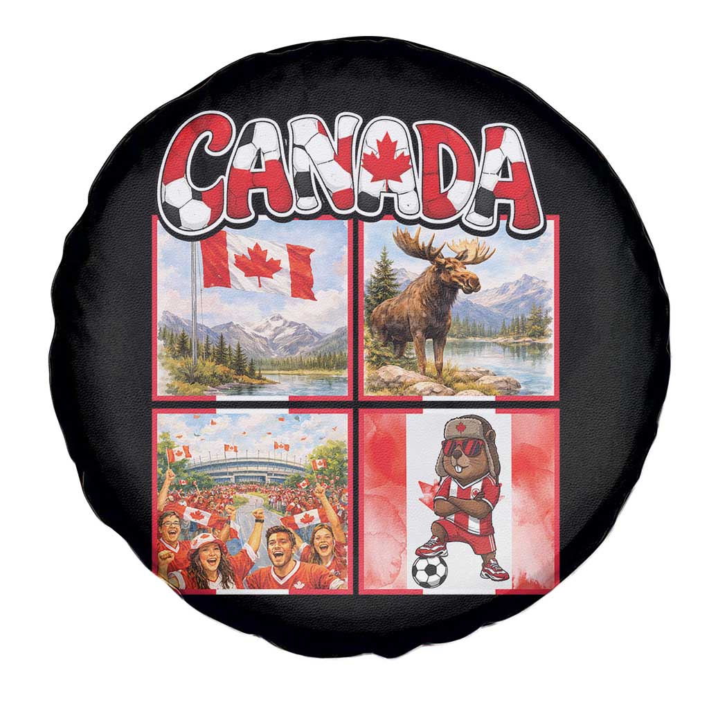 Proud Canada National Soccer Fan 2026 Gift Spare Tire Cover