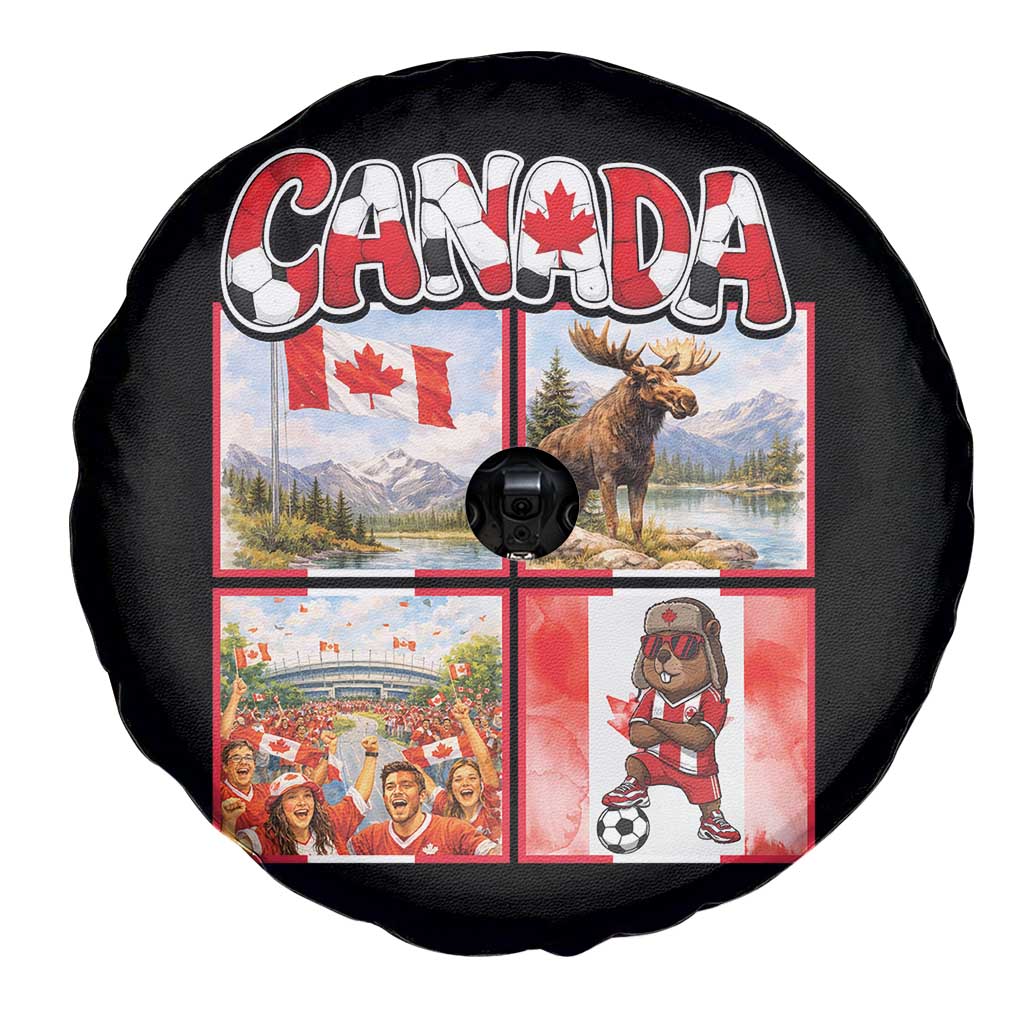 Proud Canada National Soccer Fan 2026 Gift Spare Tire Cover