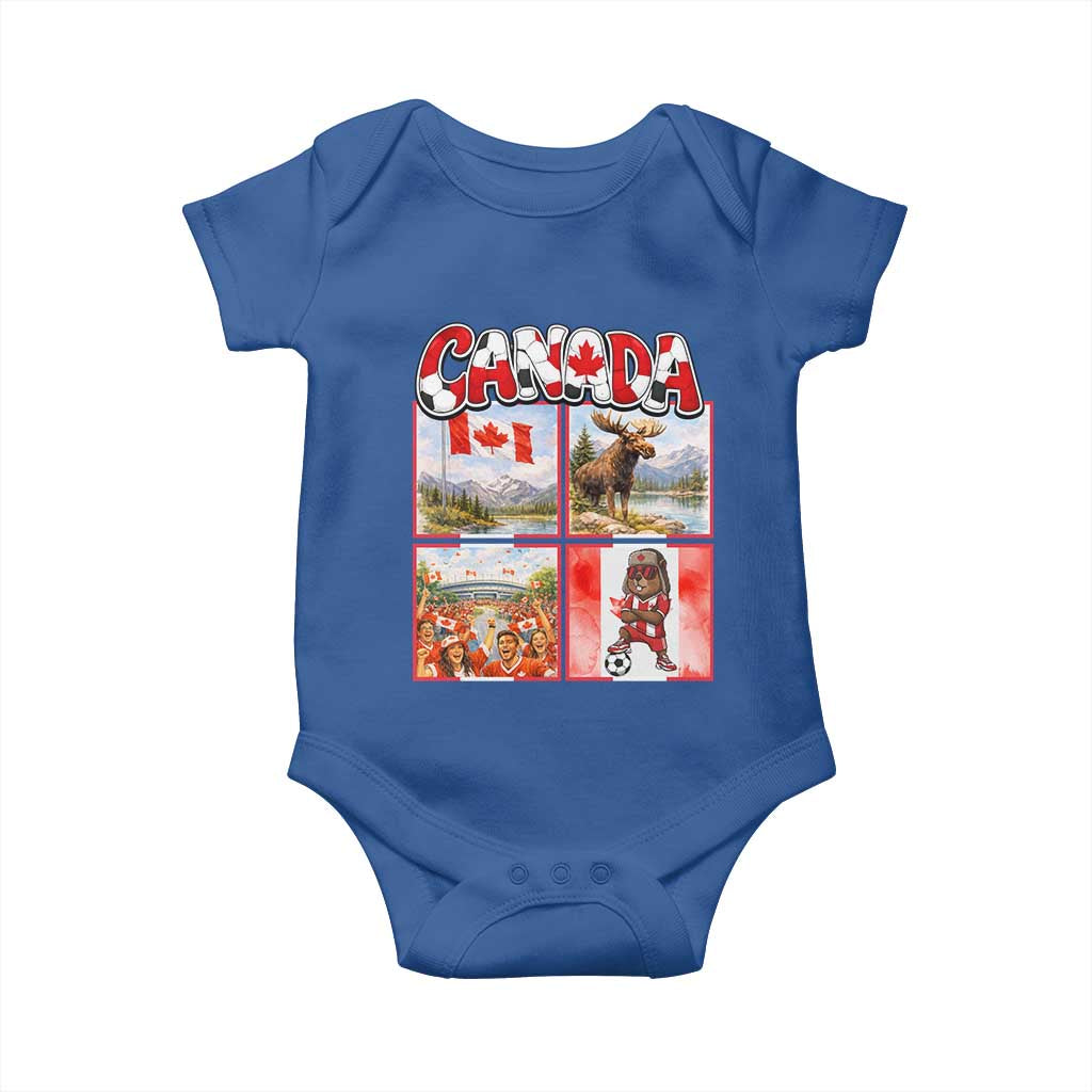 Proud Canada National Soccer Fan 2026 Gift Baby Onesie