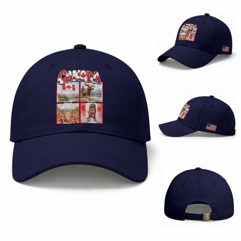 Proud Canada National Soccer Fan 2026 Gift Baseball Cap