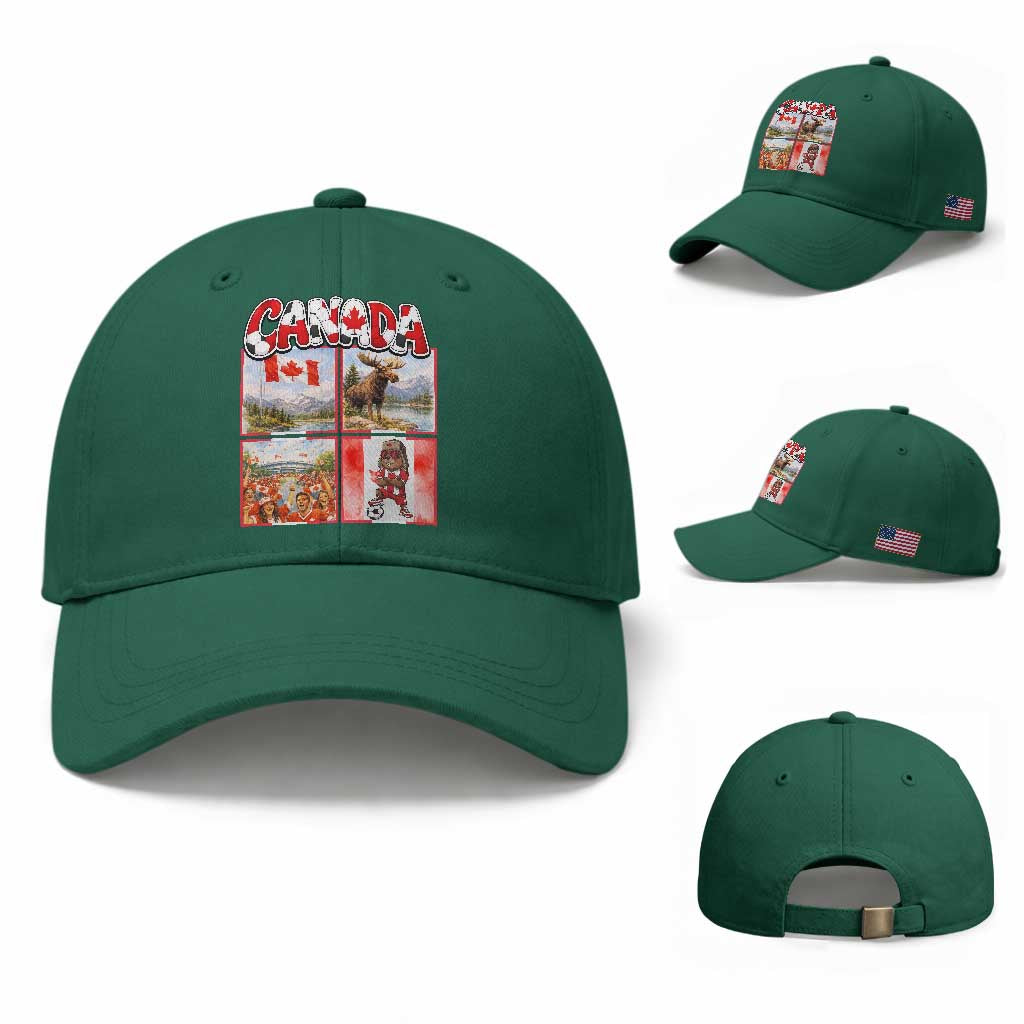 Proud Canada National Soccer Fan 2026 Gift Baseball Cap