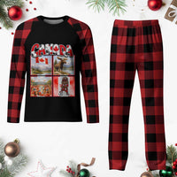 Proud Canada National Soccer Fan 2026 Gift Plaid Pajama Set