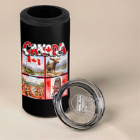 Proud Canada National Soccer Fan 2026 Gift 4 in 1 Can Cooler Tumbler