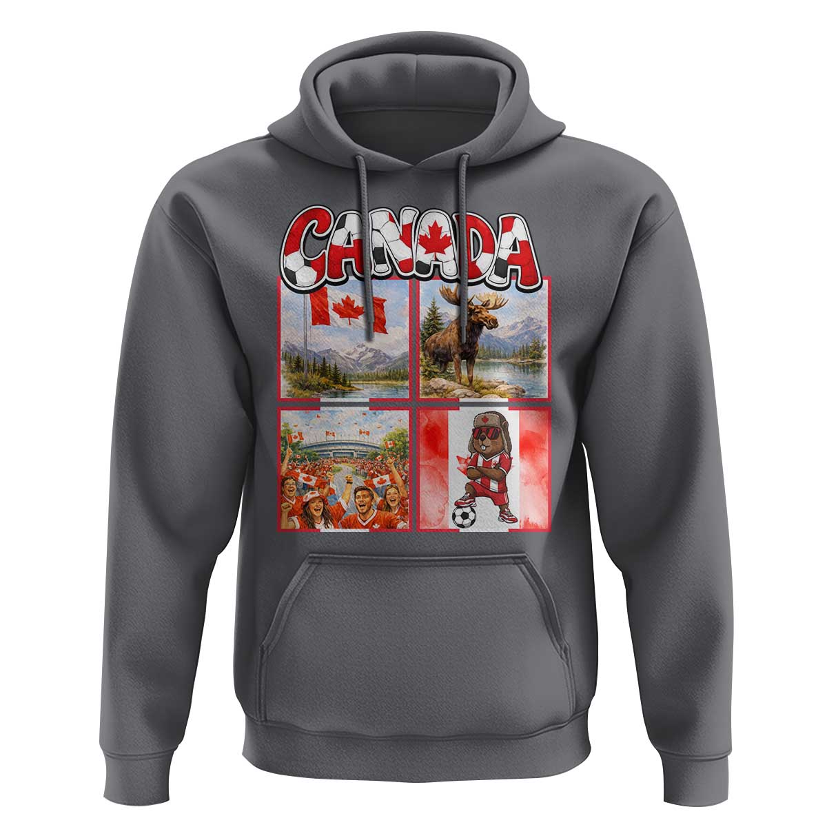 Proud Canada National Soccer Fan 2026 Gift Hoodie