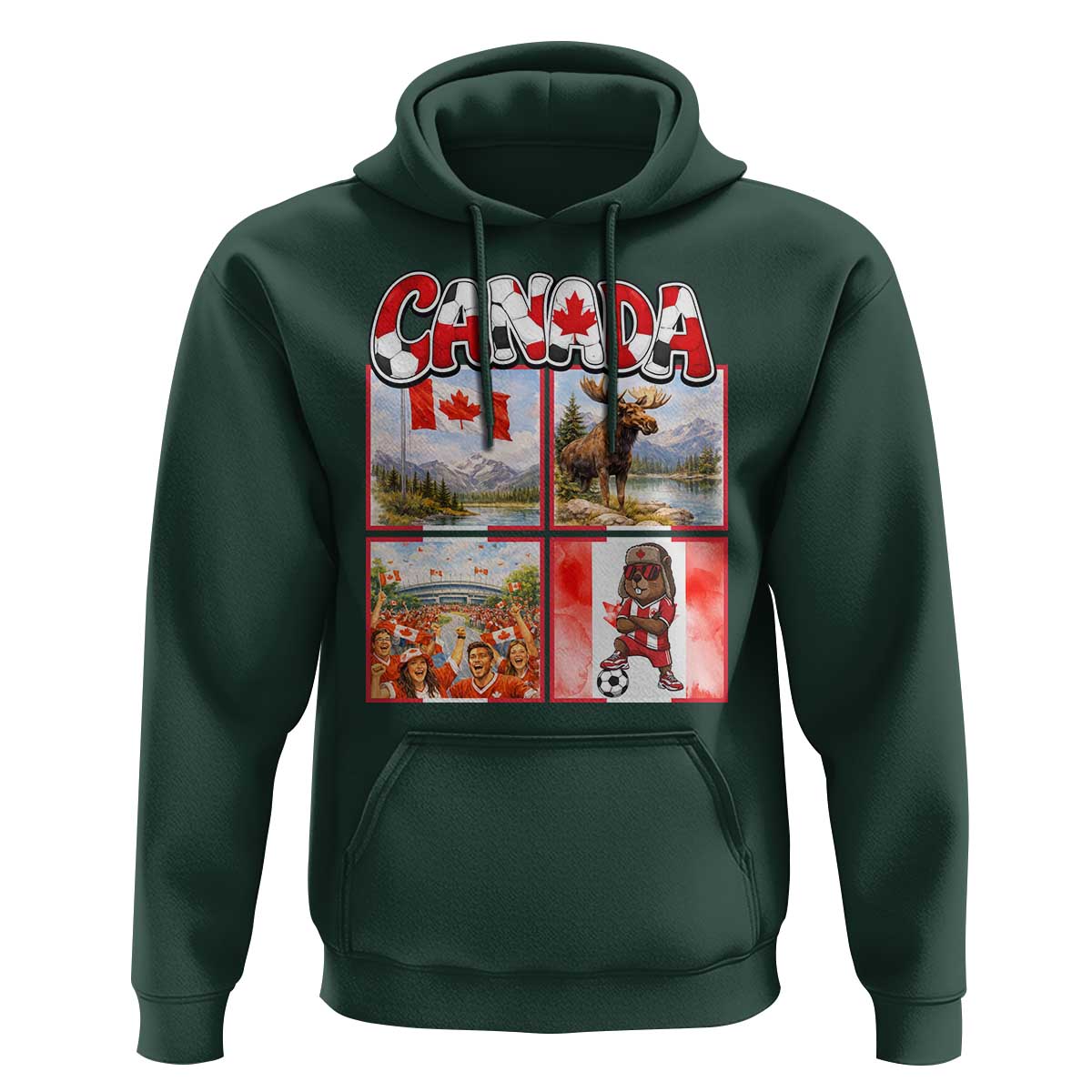 Proud Canada National Soccer Fan 2026 Gift Hoodie