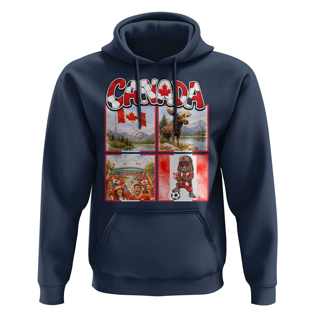 Proud Canada National Soccer Fan 2026 Gift Hoodie