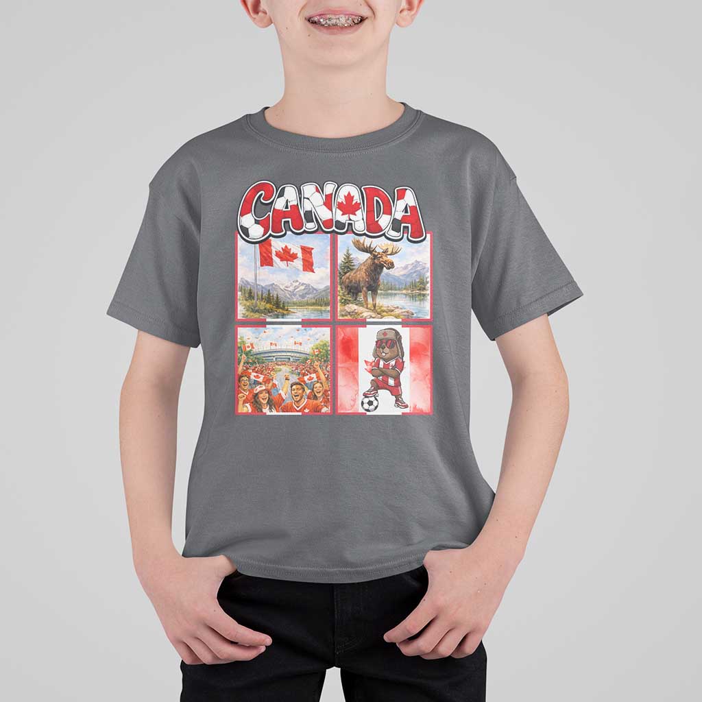 Proud Canada National Soccer Fan 2026 Gift T Shirt For Kid