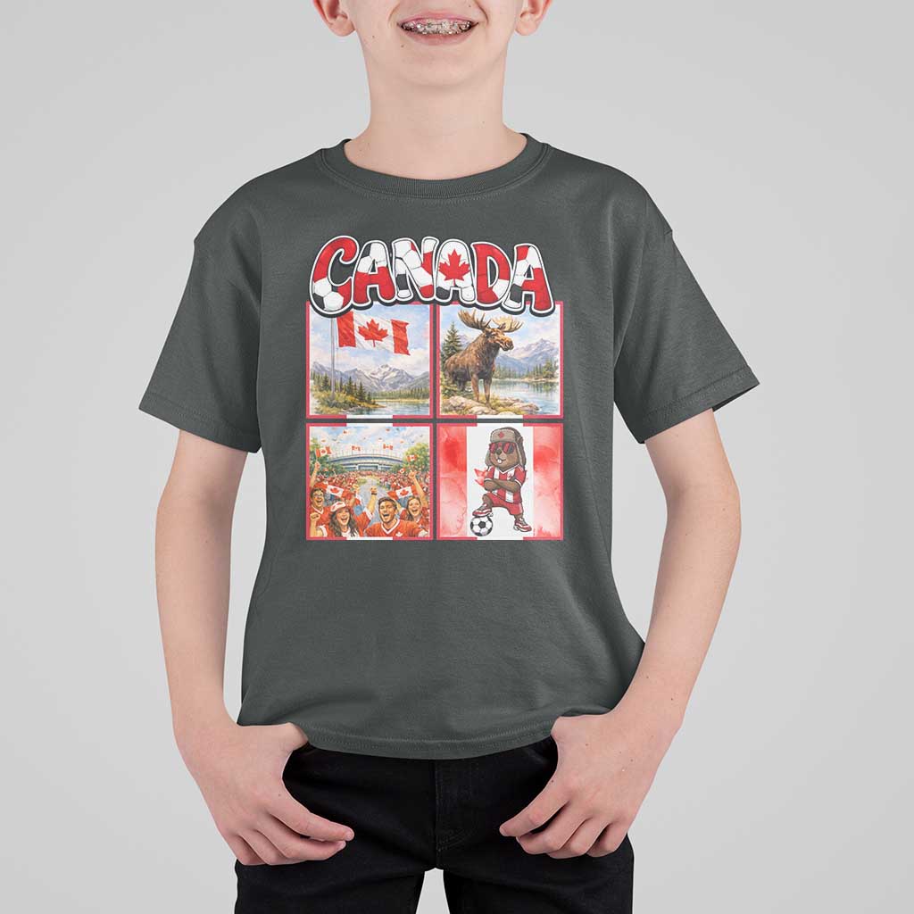 Proud Canada National Soccer Fan 2026 Gift T Shirt For Kid