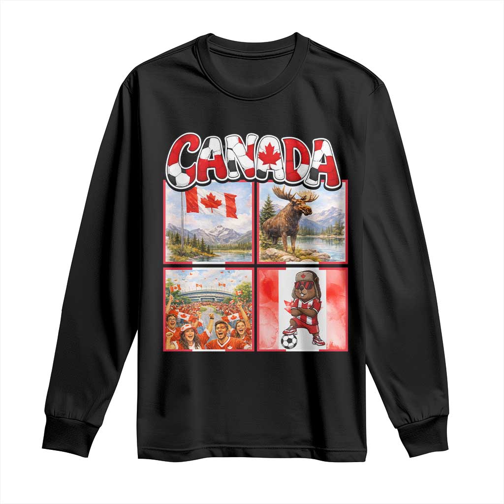 Proud Canada National Soccer Fan 2026 Gift Long Sleeve Shirt