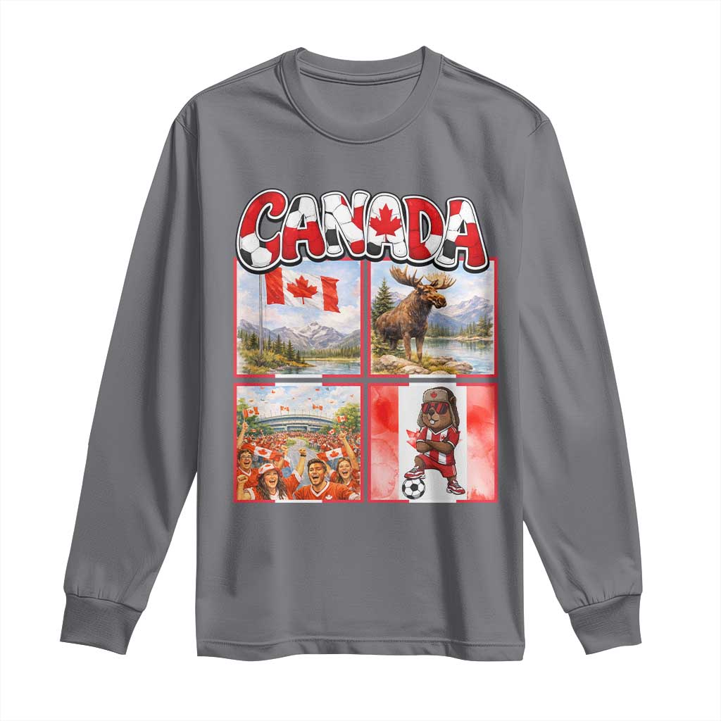 Proud Canada National Soccer Fan 2026 Gift Long Sleeve Shirt