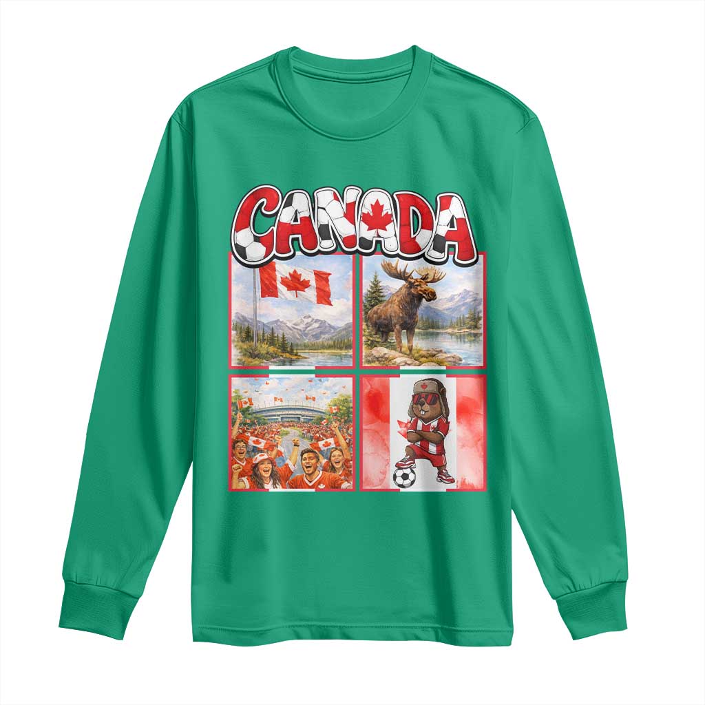 Proud Canada National Soccer Fan 2026 Gift Long Sleeve Shirt
