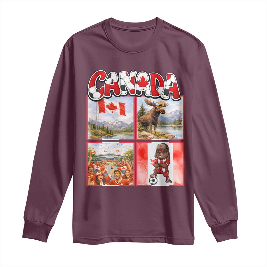 Proud Canada National Soccer Fan 2026 Gift Long Sleeve Shirt
